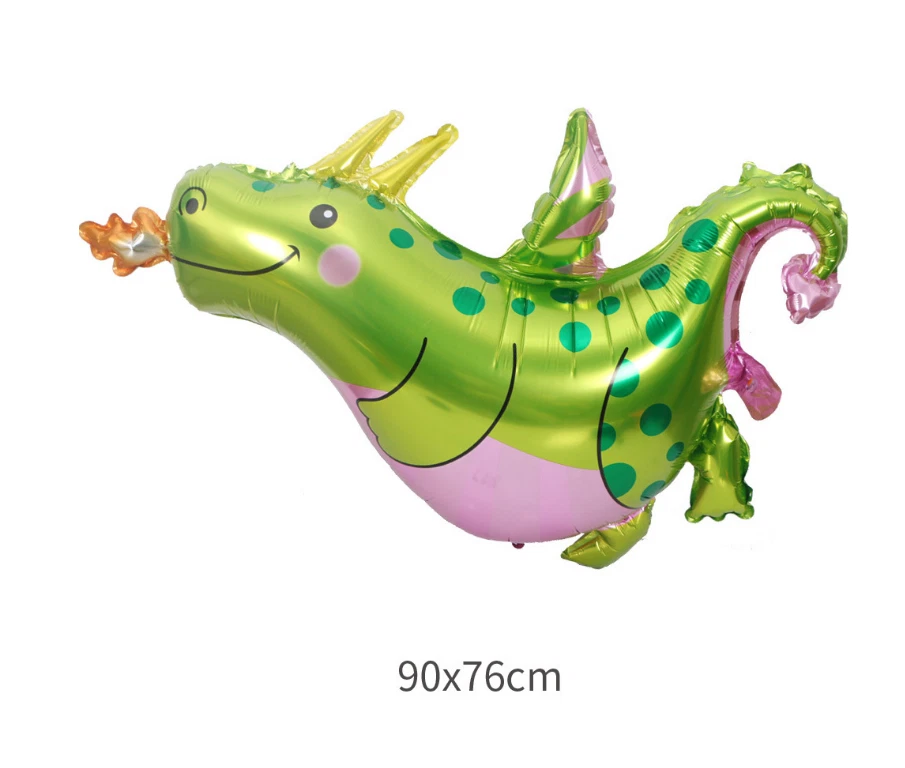 Globo Dragón Cuento de Hadas Caballero Fiesta de Cumpleaños Decoración Helio/Sello de Aire Enorme Foto 2 de 4