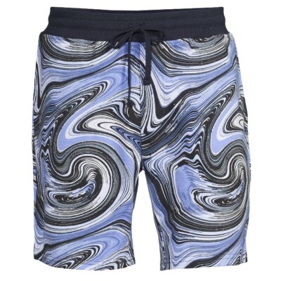 No Boundaries Mens Lounge Shorts New with Tags Small 28-30 Liquid Marble  Blue