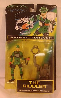 Rare Vintage 1995 Riddler - Kenner Batman - Trapping Brain-Drain Helmet, NIB
