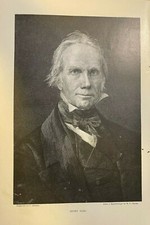 1886 Vintage Magazine Illustration Politician Henry Clay