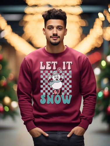 Sudadera divertida Let It Snow - ¡Aprobada por muñeco de nieve! Des estampado 100 % algodón, unisex - Imagen 10 de 47