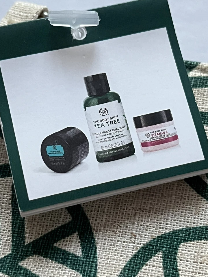 The Body Shop Best Of Skincare Set Tea Tree Face Wash Vitamin E Moisturizer Mask Foto 2 de 4