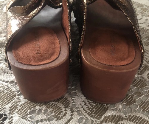 Kelsi Dagger Brooklyn Heeled Sandals Sprinter Rust Metallic US 6.5 EUC - Picture 9 of 17