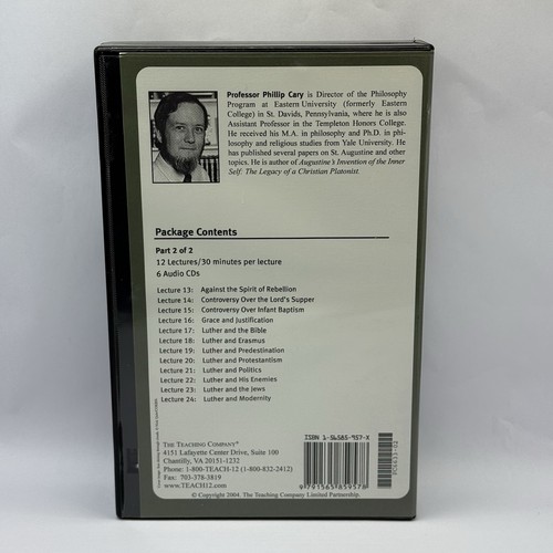 Luther: Gospel, Law, and Reformation Part 1 & 2 CDs & Guidebooks, Great Courses - Foto 7 di 12