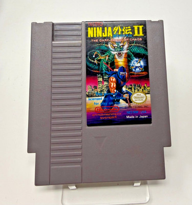 Ninja Gaiden II The Dark Sword of Chaos NES Loose Tested Working