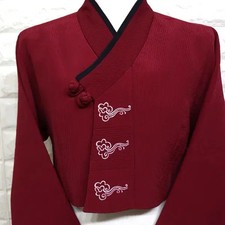 Women's Hanbok Remodeled Quilted Jacket Size 90 - High Quality
