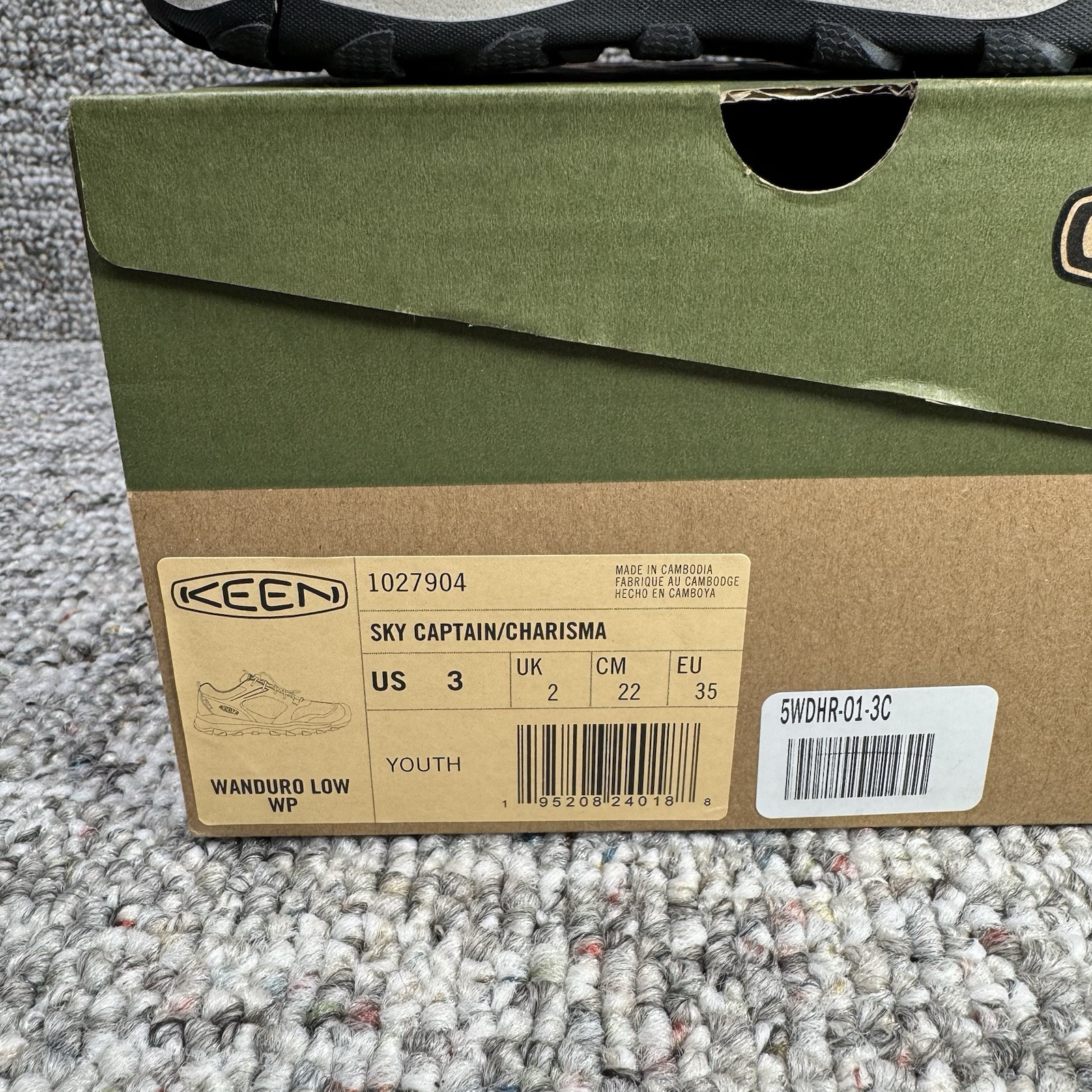 Scarpe basse KEEN bambini Wanduro giovani taglia 3 impermeabili Sky Captain viola