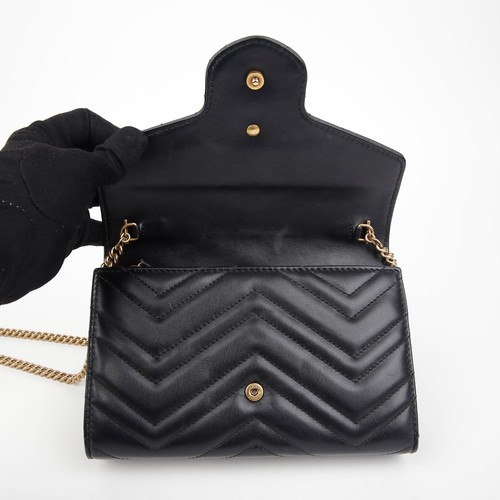 Gucci GG Marmont Mini Chain Shoulder Crossbody Bag 474575 140306551 - Picture 10 of 13