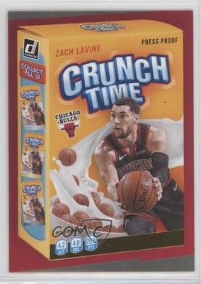 2020-21 Panini Donruss Crunch Time Press Proof Zach LaVine #15 0z0v