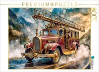 Calvendo Puzzle Fire Engine | 1000 Pieces, Finished Size 25.2 × 18.9 In (64 × 48