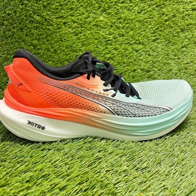 Puma Deviate Nitro 3 Mens Size 10.5 Blue Orange Athletic Running Shoes Sneakers