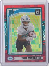 2024 PANINI DONRUSS FOOTBALL TAHJ WASHINGTON RED PANDORA OPTIC PREVIEW NO 346