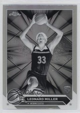 2023-24 Topps Chrome Negative Refractor Leonard Miller #158 16q5