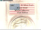 2002 SILVER EAGLE, MS 68, PCGS COLLECTORS CLUB EDITION