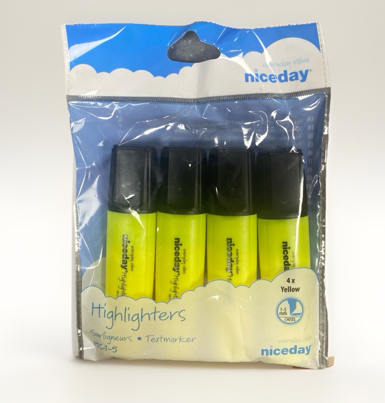 Niceday Great Value x4 Yellow Highlighters For All Uses - FREE Delivery 🚚