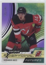 2021 Upper Deck Synergy Exceptional Futures Purple 52/199 Alexander Holtz 0ro5