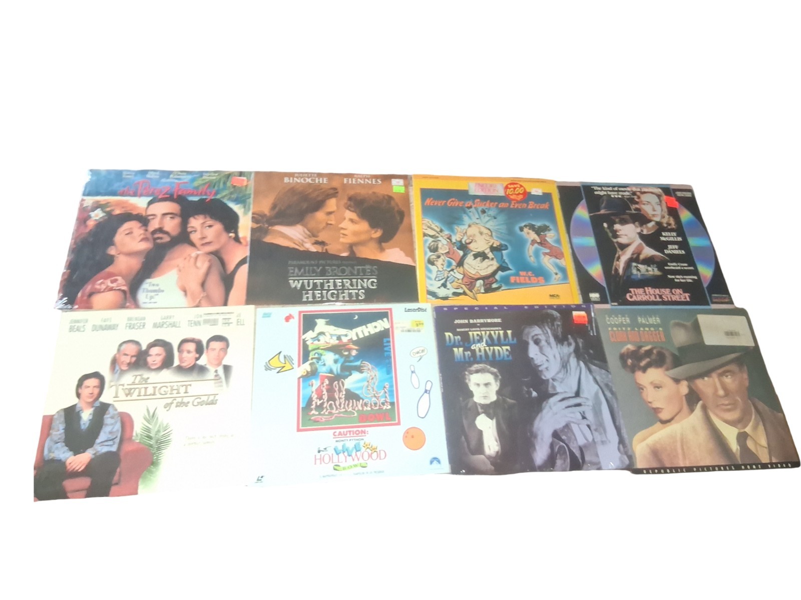 Miscellaneous Lot Of 8 Vintage Brand New Laserdiscs. Dr Jekyll And Mr Hyde
