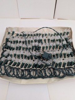 Vintage Set of twinkle Christmas Lights with Starburst Covers