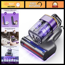 Powerful Bed Vacuum Cleaner for Mattress, 18kPa Suction, UV-C Light, HEPA Filter