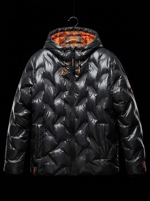 Stone Harbour Herren Winterjacke / Daunenjacke Shiny Grau/Anthrazit Gr. XXL Top