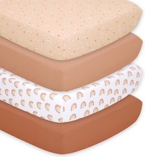 4-Pack Fitted Crib Sheet Set - Super Soft  Breathable Baby Girl or Boy Crib