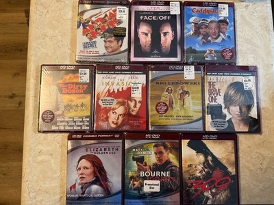 10-Movie HD DVD Lot | Big Lebowski Face/Off Caddyshack | 7 NEW/SEALED