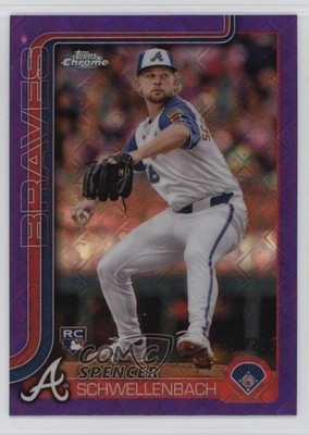 2025 Topps Chrome Logofractor Edition /250 Spencer Schwellenbach Rookie RC h6c