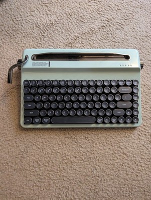 YUNZII QL75 Wrls Typewriter Retro Mechanical KB Round Keycaps Green 2.4Ghz/BT5