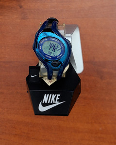 Nike WR0090 Triax Swift Digital Metallic Obsidian Blue Watch