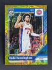 2024-25 Panini Donruss Optic Cade Cunningham #26 Gold Choice Prizm Pistons /10