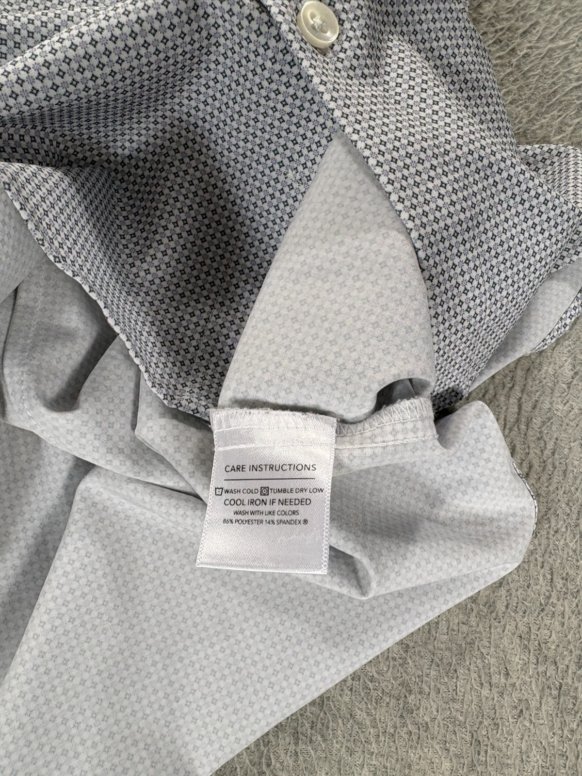 Mizzen+Main Performance Trim Gray Pattern Button … - image 12