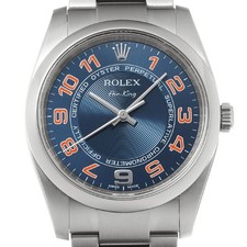 ROLEX Air-King 114200 blue concentric WATCH 716222 6