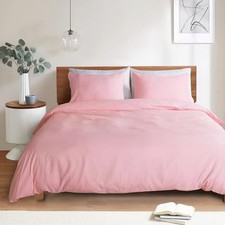 Duvet Cover - Comforter Cover - Soft and Breathable Bedding King Blush Pink