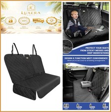 Rear Seat Cover 900D Oxford Waterproof Split Bench Back Protector Dog Car SUV