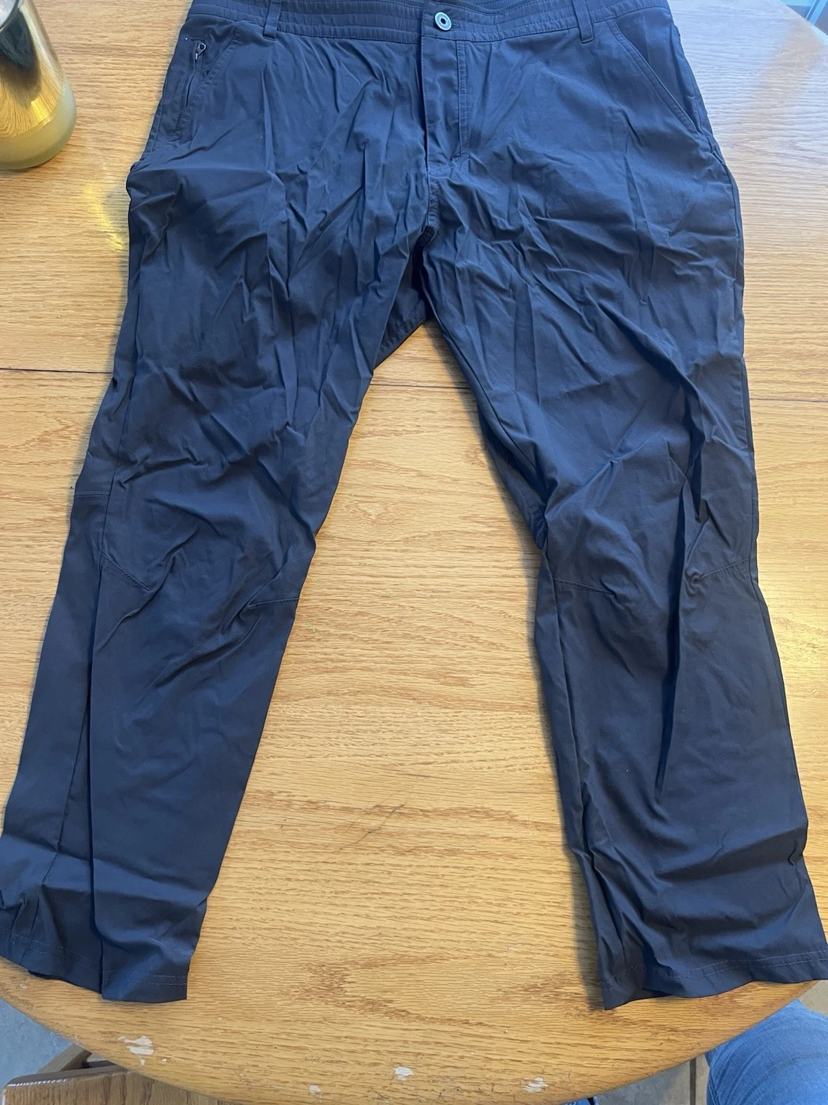 Kuhl Renegade Pants Men 40x30 Gray Zip/Flap Pockets Lightweight Hiking