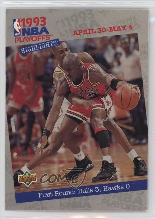 1993-94 Upper Deck NBA Playoffs Highlights Michael Jordan #180 HOF