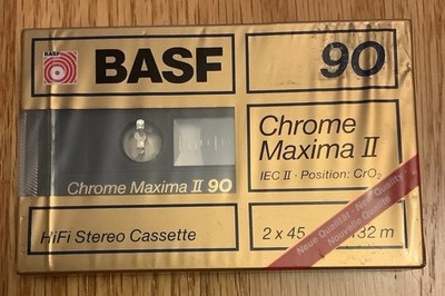 BASF Chrome Maxima II 90 Cassette Tape NEW Factory Sealed