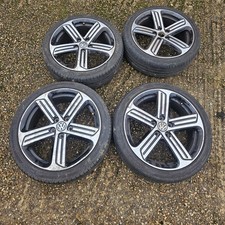 Genuine Volkswagen 18" Golf R 5x112 Cadiz Alloy Wheels and tyres X4
