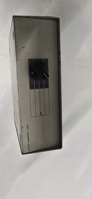 Vintage 4 Port DB25 Data Transfer Switch Box A/B/C/D Manual Serial Parallel