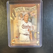 Topps 2025 Finest Timelines Insert Cal Ripken Jr. #FT-14 Baltimore Orioles