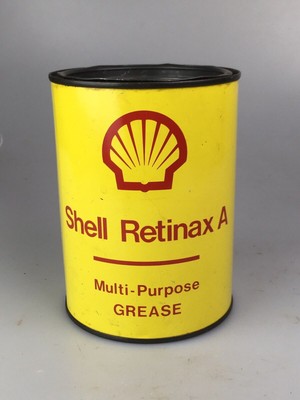 Vintage Shell Retinax A Multi Purpose Grease Metal Round Can