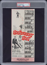 HOOTENANNY HOOT / 1963 Advance Screening Movie Ticket, Johnny Cash film, PSA 1.5