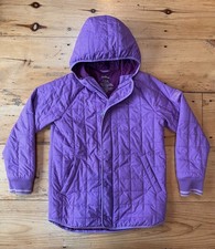 LL Bean Cozy Quilted Jacket, Purple, Girls Size Large 14-16 
