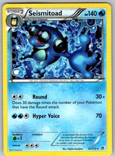 POKÉMON TCG SEISMITOAD 42/113 RARE LEGENDARY TREASURES LIGHTLY PLAYED