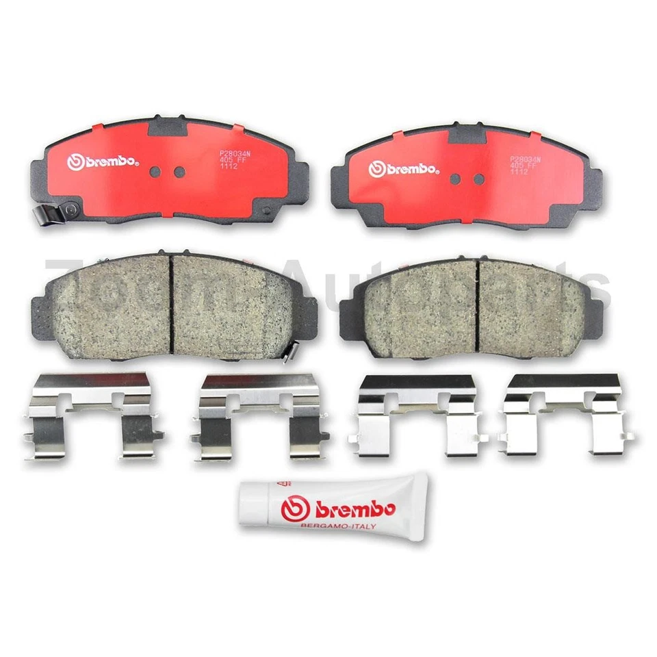 Оригинальные передние тормозные диски и тормозные колодки Brembo для Honda Accord 2003-2010 2011 2012 годов выпуска - Изображение 2 из 4