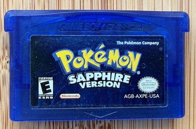Pokemon Sapphire Version - GBA - Game Boy Advance Authentic OEM New Battery Save