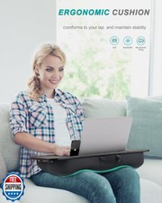 Lap Desk, Portable Laptop Stand with Washable Cushion, Fits up to 17 inch Lap...