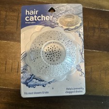5" Tub Drain Hair Catcher in White