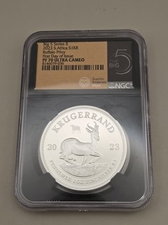 2023 S. Africa S1KR Big 5 Series II Buffalo Privy NGC PF70 Ultra Cameo FDOI
