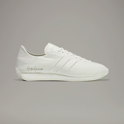 ADIDAS x YOHJI YAMAMOTO Y-3 COUNTRY WHITE SNEAKER SIZE US 10.5 LEATHER, Authenti